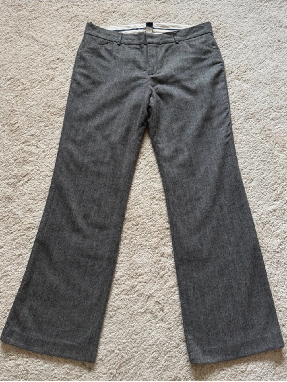 GAP women's modern fit flare pants  in charcoal gray